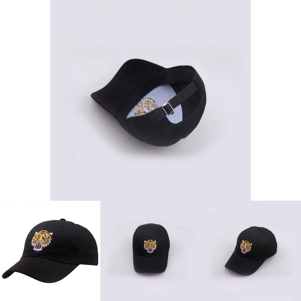 Unisex Embroidered Tiger Logo Baseball Cap For Streetwear Fashion Sun Shade