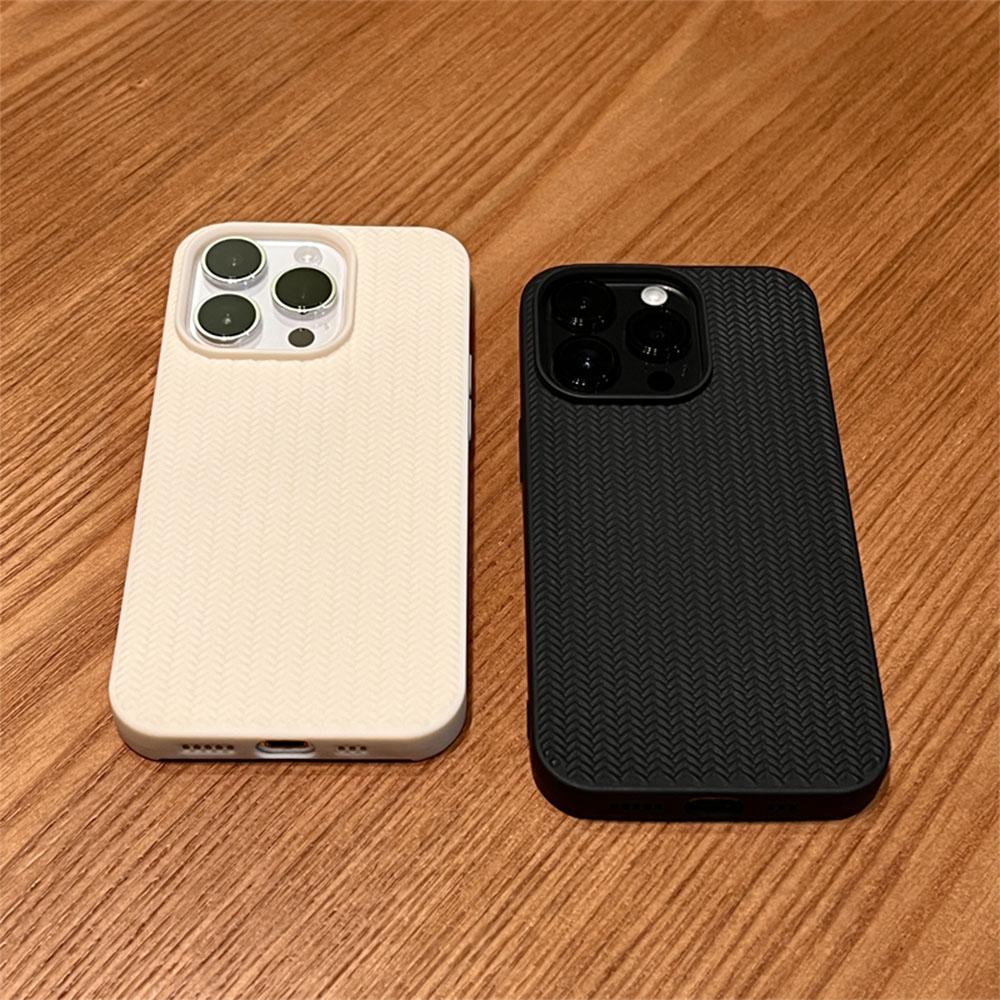 Luxury Knitting Grain Phone Case For iPhone 11 12 13 14 15 16 Pro Max Plus X Xs Max XR Bumper Soft Silicone Cases Cover