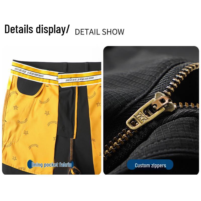 ROMON Men's Ice Silk Business Casual Pants