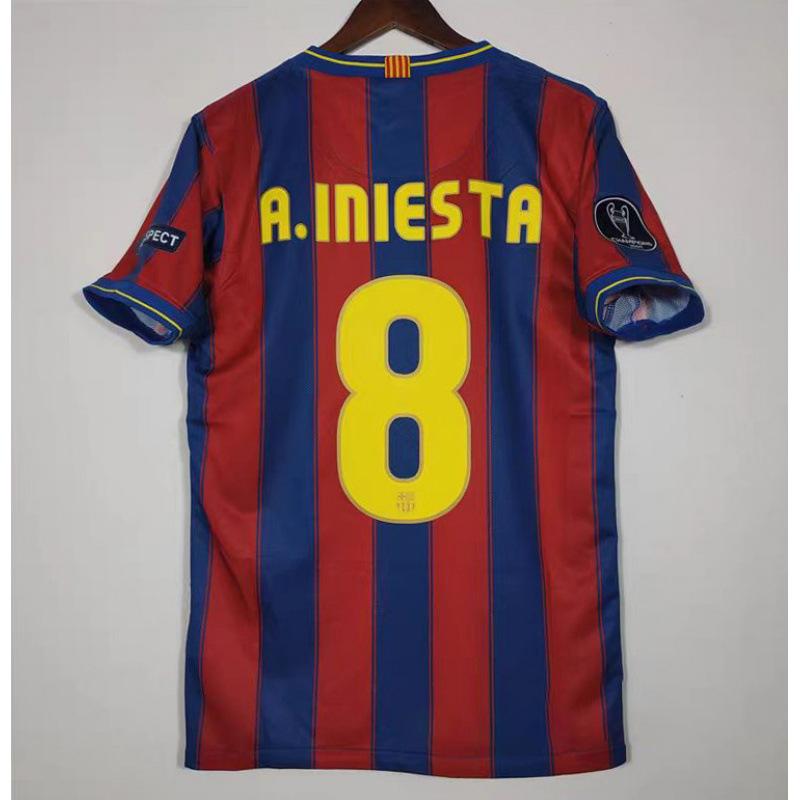 Vintage Trikot Fußballtrikot Trainings trikot Klassischer Sternendruck Verein AC Barcelona C Romesi Trikot