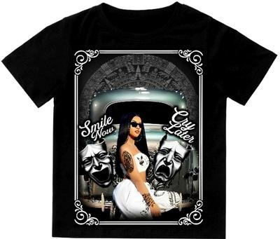 Smile Now Cry Later Mens  Print On Shaka Wear Heavyweight Tee Unisex T-Shirt