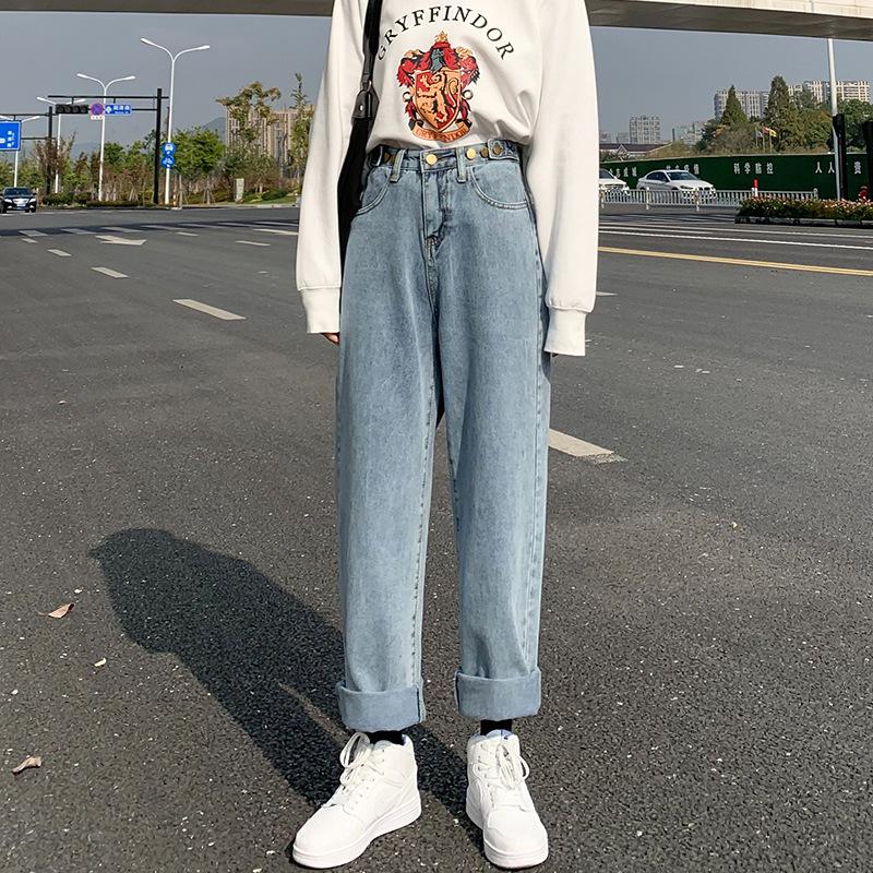 2024 Women s High Waist Velvet Wide Leg Jeans - Autumn/Winter, Slimming & Petite Fit 3XL