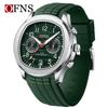 Oufanni Men's Luminous Waterproof Quartz Sports Watch with Calendar