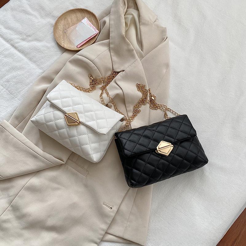 Women's Rhombus Chain Shoulder Bag - 2024 Japanese & Korean Style