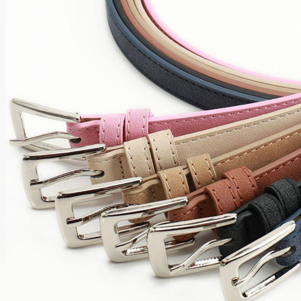 Luxury Design Business Waist Belt Pin Buckle Frosted Waistband Trendy Suede Leather Belt  For Women