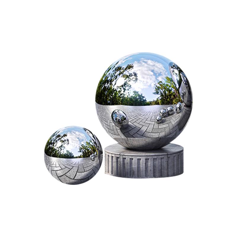 201 Stainless Steel Mirror Ball Ornament - Large Silver Decorative Hanging Sphere
