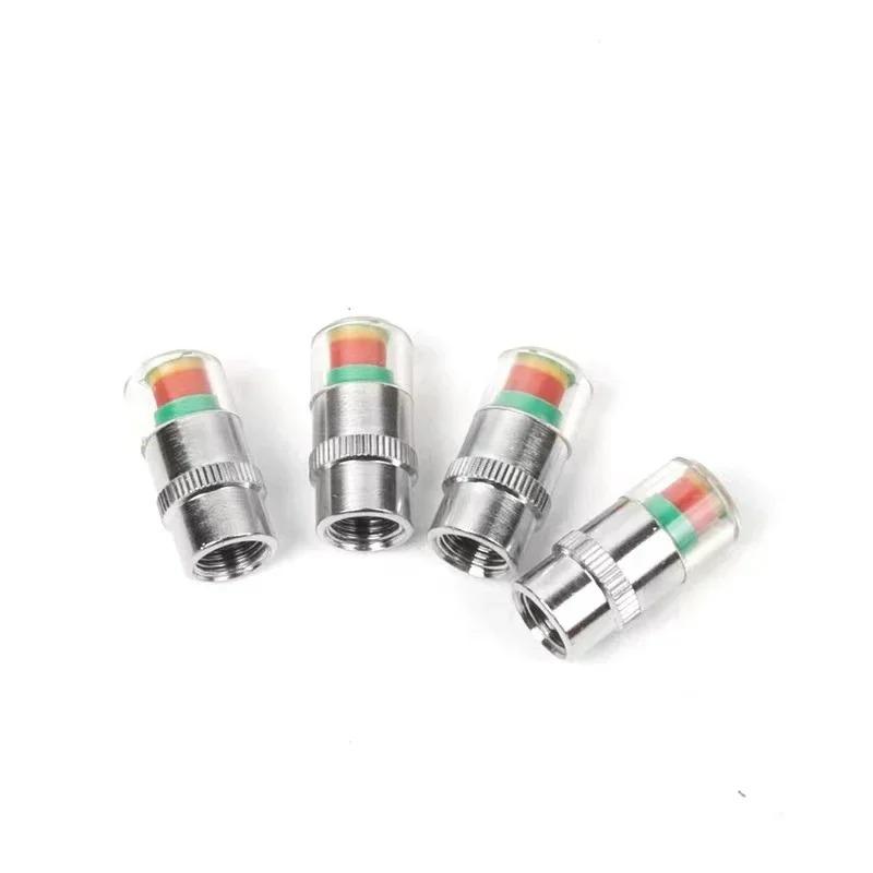 

4pcs Auto Tire Pressure Inspection Car Tire Pressure Monitor Valve Cap Tool Tire External Valve Detection Sensor Indicator Alert