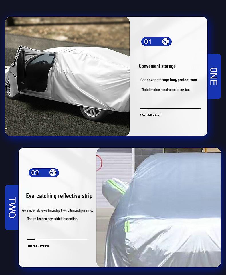 Universal Thickened Car Cover - Sun, Snow & Rain Protection