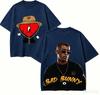 T-shirt Regalo Bad Bunny Uomo Donna Harajuku Oversize Unisex Manica Corta Streetwear alta qualità Coppie prodotto caldo Comoda