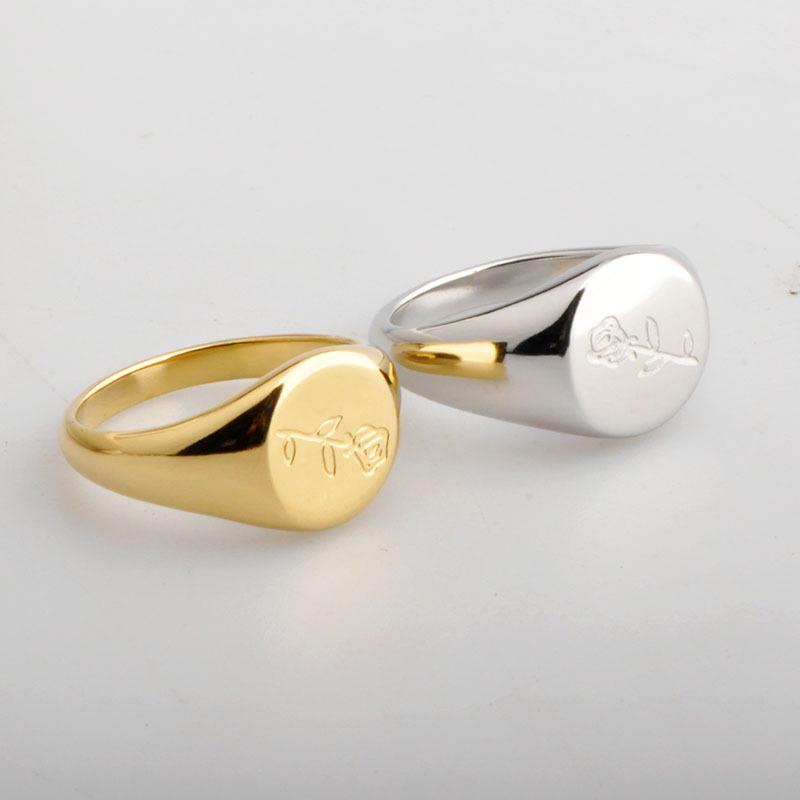 European Style 18k Rose Gold Plated Non-Fading Ring - High-End Brass Jewelry for Women