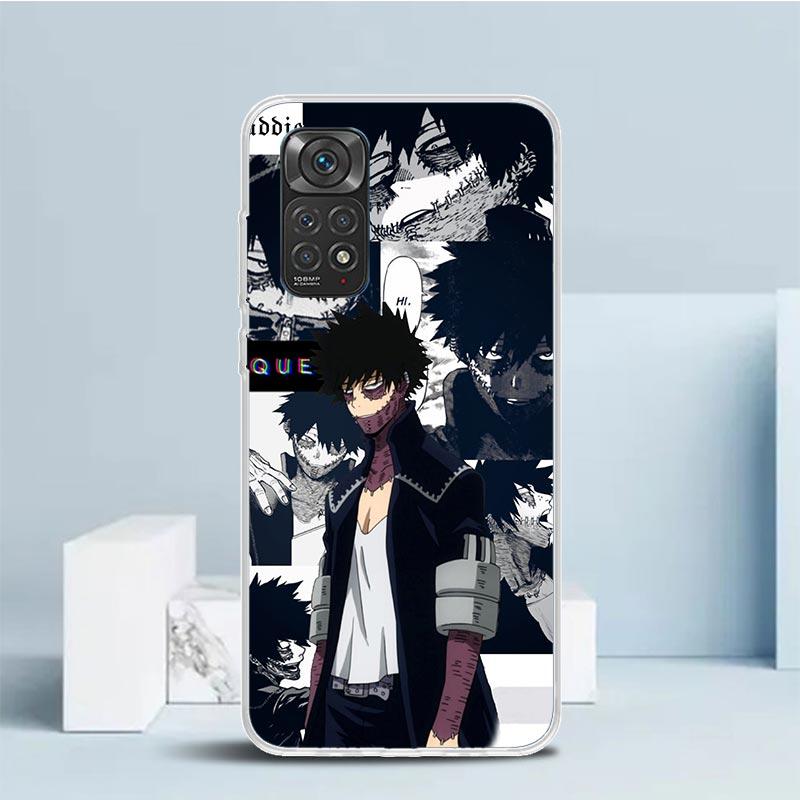 

My Hero Dabi Bnha Phone Case For Xiaomi Redmi Note 15 14 14S 13 12S 12 Pro Plus 11S 11 11T 11E 10S 10 + Soft TPU Back Cover Redm Note 14 Pro Plus