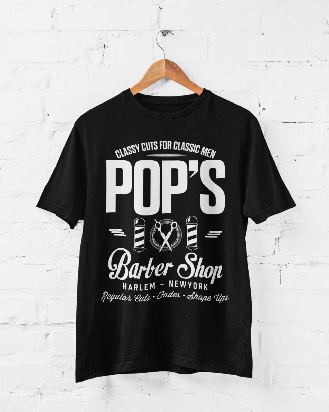 Pops Barber Shop T Shirt Cage Luke TV Fan Classic Superhero Gift Idea Funny S