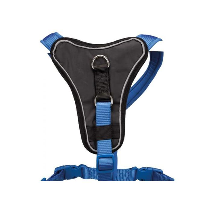 Harnais pour chien réglable - TRIXIE - XXS-XS, 27-32 cm - Azulcobalt - Rembourrage néoprène - Sangle plate - Réglable