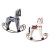 Wooden Rocking Horse Statue Animal Sculpture Collection Desktop Ornament for Nightstand Cabinet Countertop Bookshelf Decor