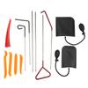13Pcs Set Car Door Open Pry Tool with Long Reach Grabber Wedges Inflatable Shim Bag Auto Trim Removal Installer