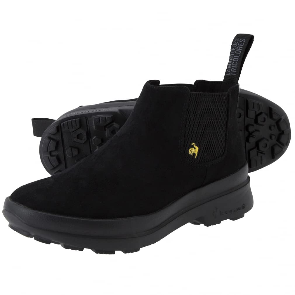 Le Coq Sportif SG Winter Side Rain and Snow Size Cm Women's Beret-IV Boots, Gore, Waterproof, Boots, Deodorizing, Black, 23.0