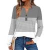 Women's Print Long Sleeve Shirts Elegant Casual Tops Trendy Shirts Tops