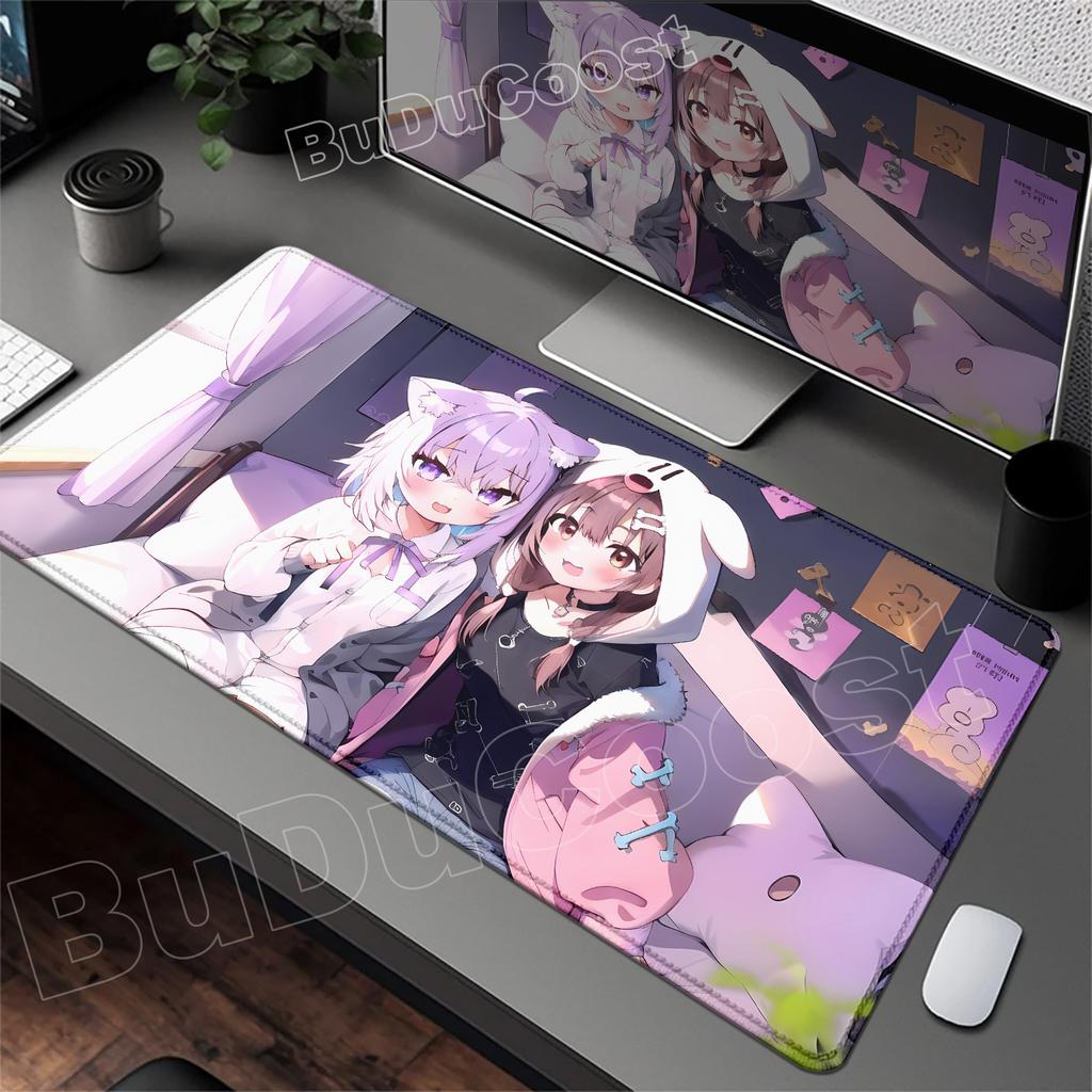 New Kawaii Cute Inugami Korone Mouse Pad Gamer Accessories Keyboard Desk Mat Non-Slip Laptop Large Anime Hololive Girl Mouse Pad