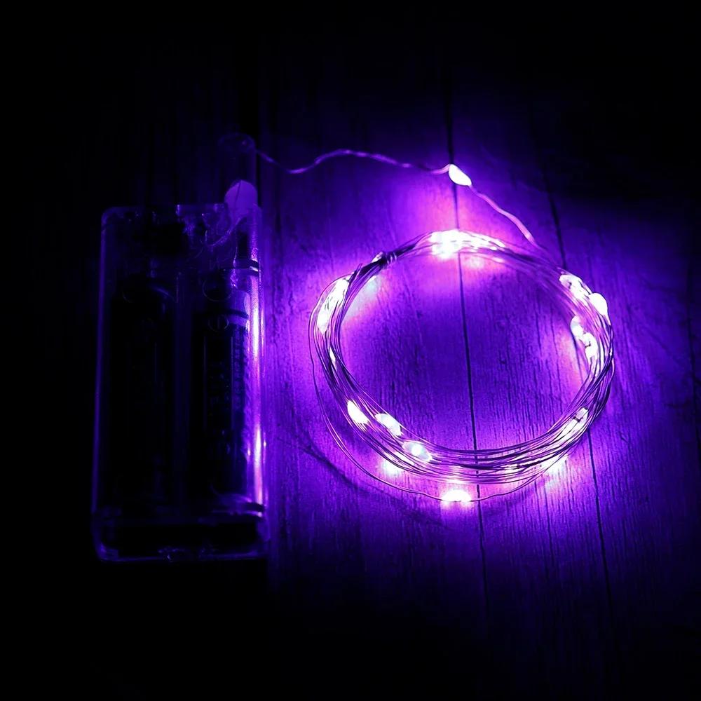 30Leds String Lights Battery Operated Copper Wire Garland Lamp Outdoor Waterproof Fairy Lighting for Xmas Wedding Party Decor
