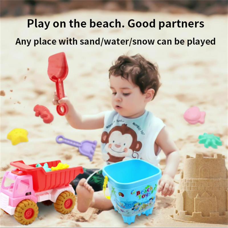 Summer Beach Sand Play Toys for Kids SandBox Set Kit Water Toys Sand Bucket Pit Tool Outdoor Toys for Children Boy Girl Gifts