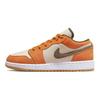 Air Jordan 1 Low SE GS Ceramic Kids Sneakers Orange White Medium-Olive DJ0342-102
