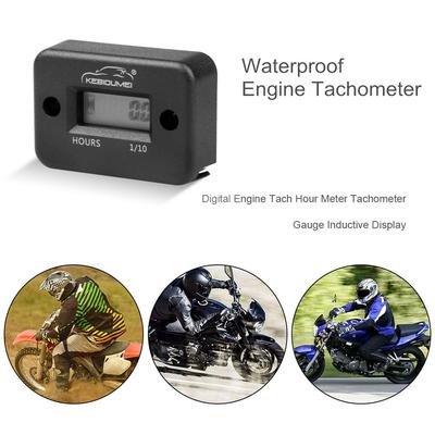 Digital Hour Meter Waterproof LCD Display Hour Counter for Bike Motorcycle ATV Snowmobile Marine Boat Ski Dirt Gas Engine VL11