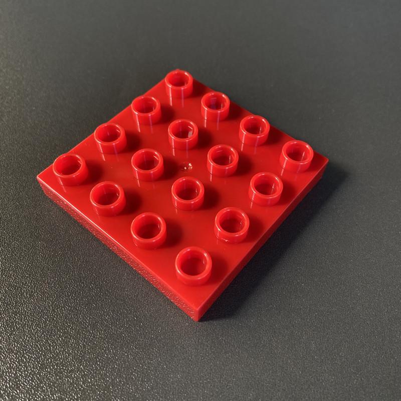 Compatible With Large Particles 4X4 Building Block 16 Holes Building Block Table Building Room Accessories Assembly Puzzle Building Block Double-Sided