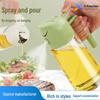 Large Capacity Multifunctional Press-Type Oil Bottle - All-in-One Spray & Pour for Kitchen Use.