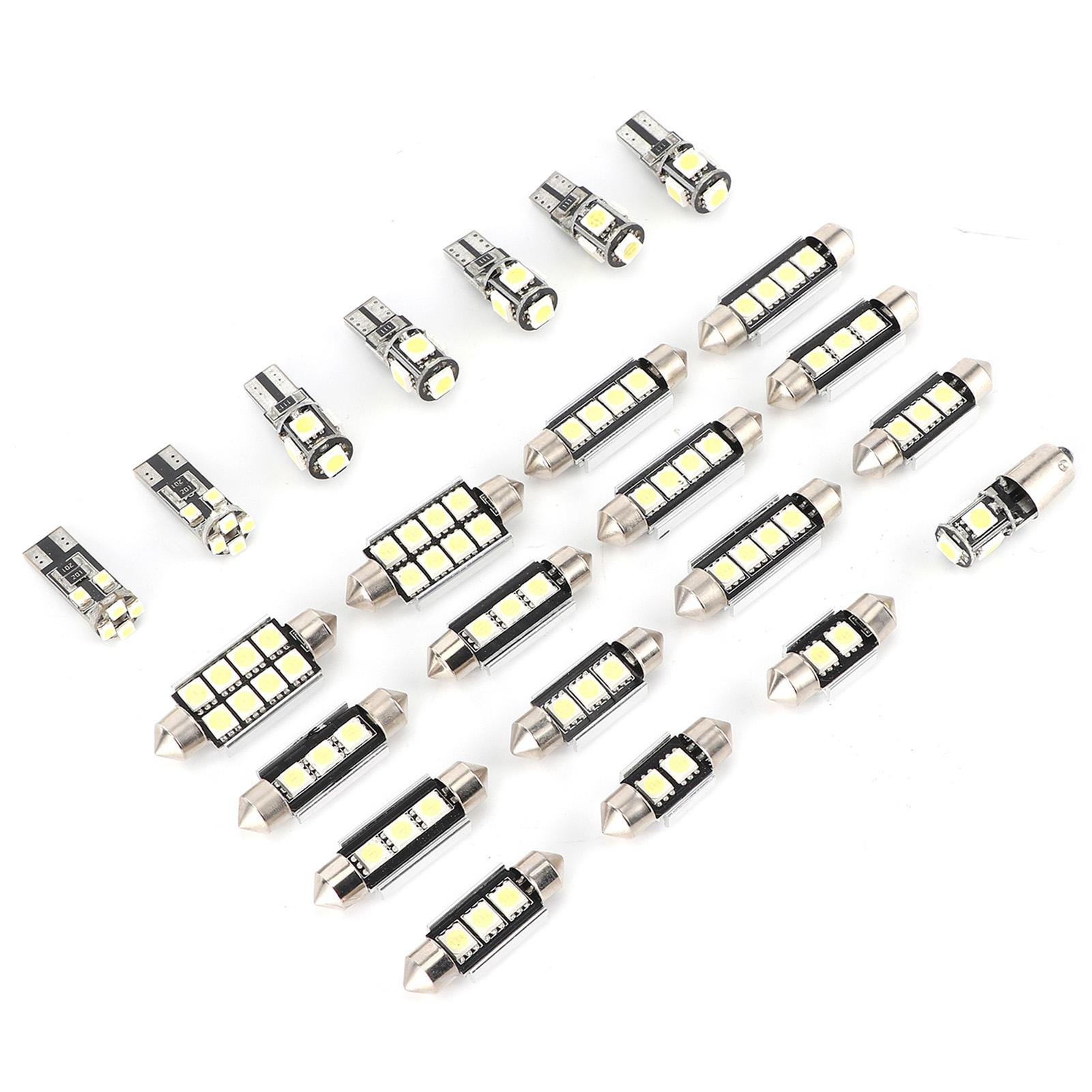

23 шт. Автомобильные светодиодные лампы Белый свет T10 5 Вт Чип 5050 Низкое потребление для номерного знака Дверь
