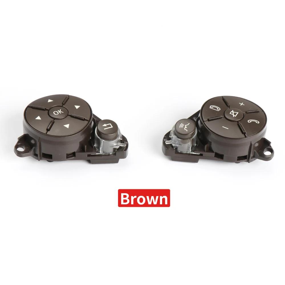 

Car Interior Multi-Function Steering Wheel Switch Buttons Audio Control Button Assembly For Benz W204 W207 W212 X204 2007-2013 коричневий