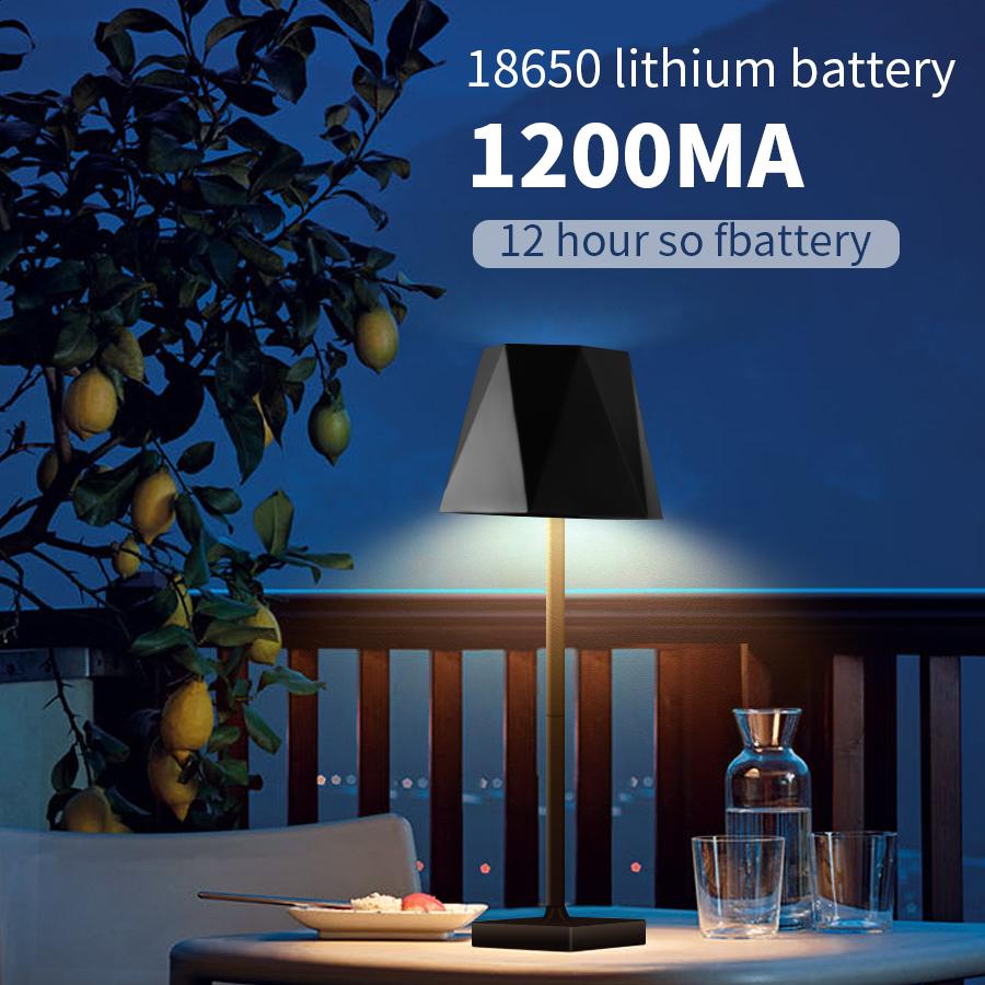 Table Led Lamp For Bedroom Rechargeable Wireless Desk Lamp Office Study Light Bedside Table 3colors Movable Touch Lamp Led Light