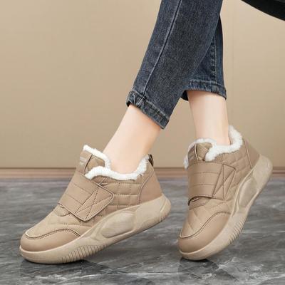 Women's Winter Warm Platform Snow Boots Casual Anti-Slip Faux Fur Lined Ankle Booties Comfortable Walking Short Boot for Women High Top Sneakers