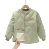 Kids Unisex Solid Color Padded Winter Coat Boys Girls Outerwear Jacket