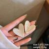 Heart Dangle Earrings for Women Colorful Enamel Crystal Love Heart Sweet Korean Female Drop Earrings aretes de