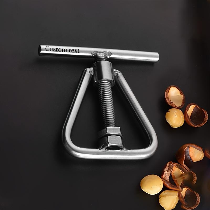 

1 шт. Открывалка для грецких орехов из нержавеющей стали, Сверхпрочный инструмент для колки орехов с эргономичной ручкой, Подходит для грецких орехов, австралийских фисташек, каштанов