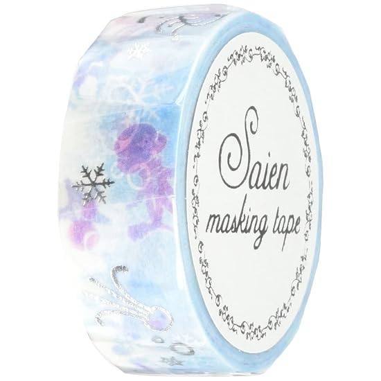 Kamiiso Sansho Japanese Washi Masking Tape *Made in Japan* 15mm x 7m Jellyfish SAIEN UR-3048