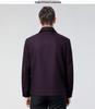 2026 Men's Business Casual Plaid Wool Jacket - Spring/Autumn, Middle-Aged Dad Fashion with Lapel