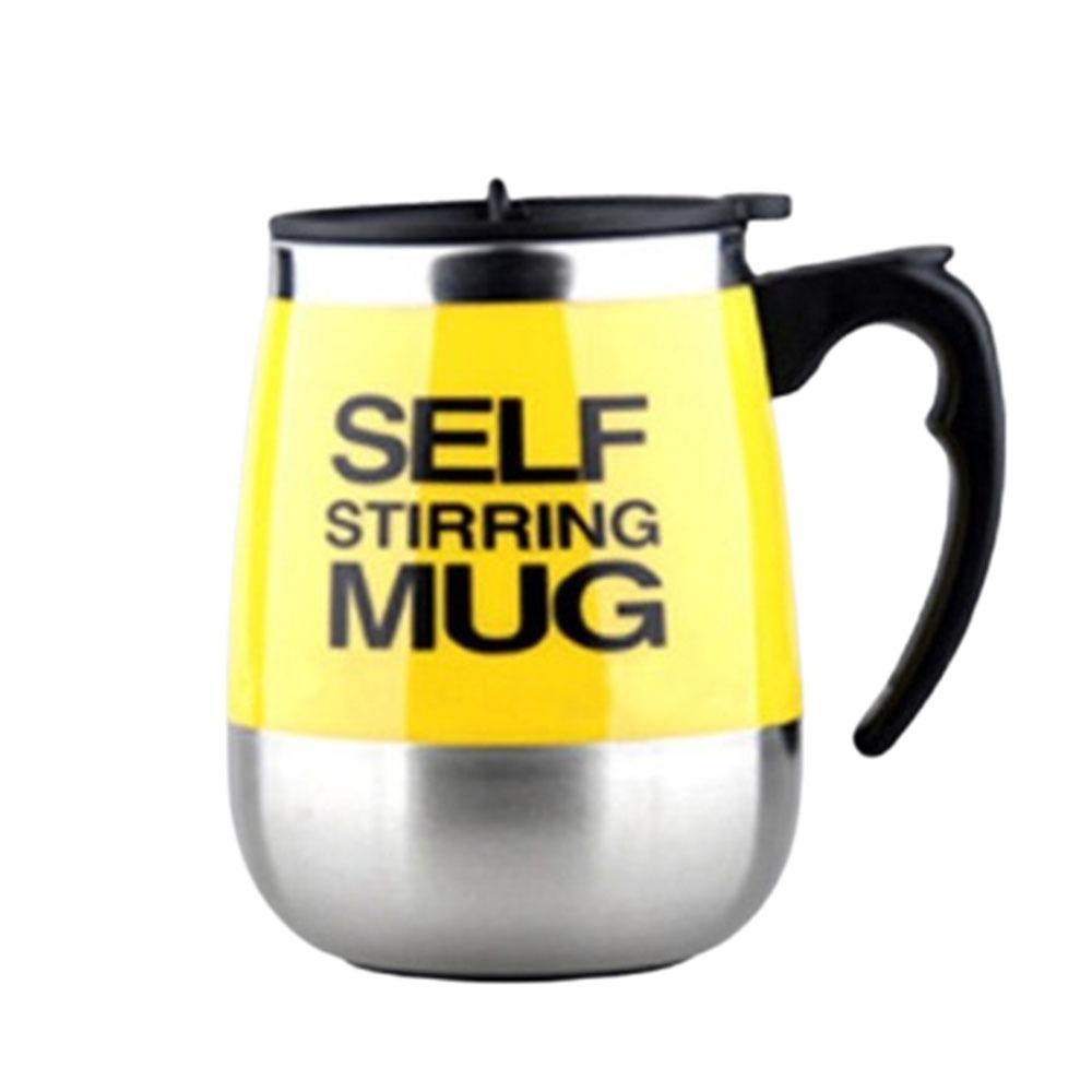 Automatic Mixing Cup Stainless Steel Coffee Blender Portable Lazy Mixer  Coffee Milk