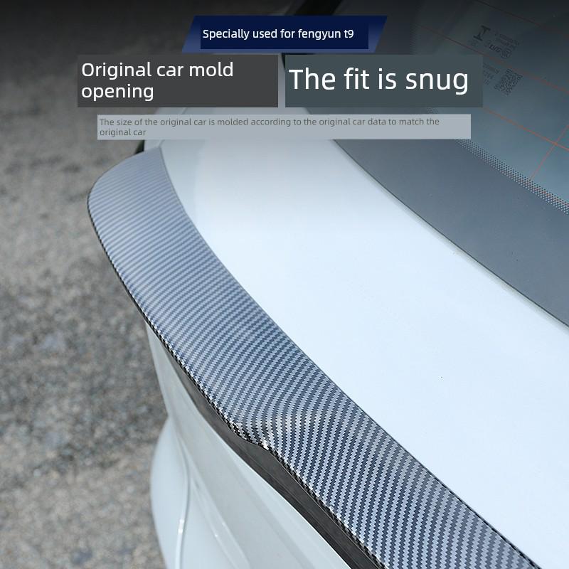 Chery Fengyun T9 Rear Sport Style Carbon Fiber Lip Spoiler Trim