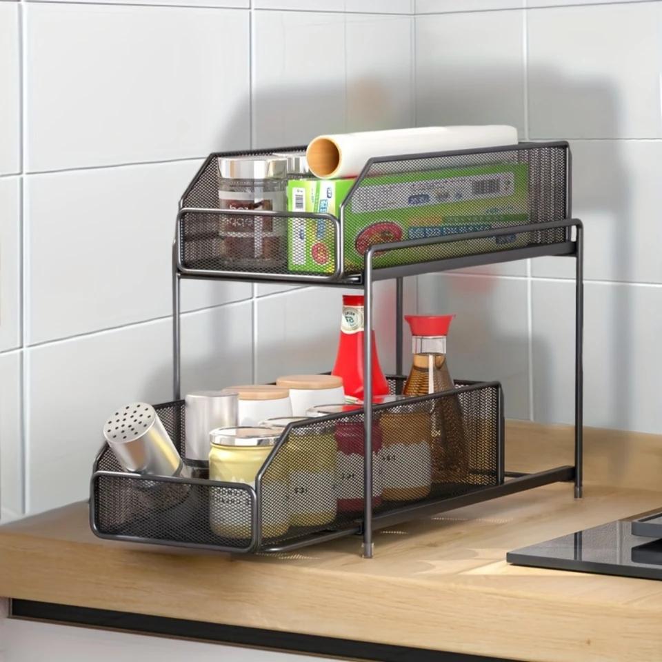 Organizator bucătărie rafturi bucătărie raft pentru condimente rafturi extensibile loft