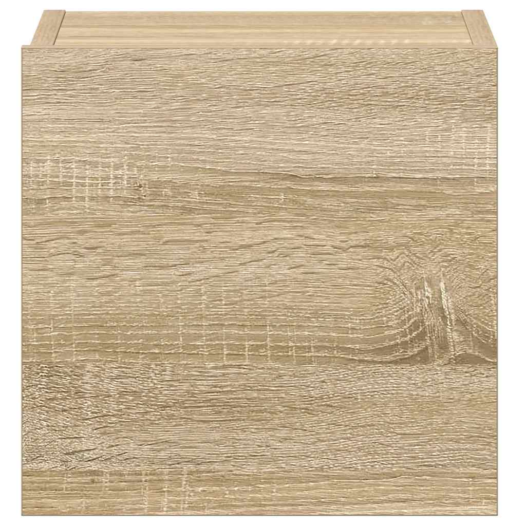 3 Piece TV Cabinet Set Sonoma Oak Wood Based Material