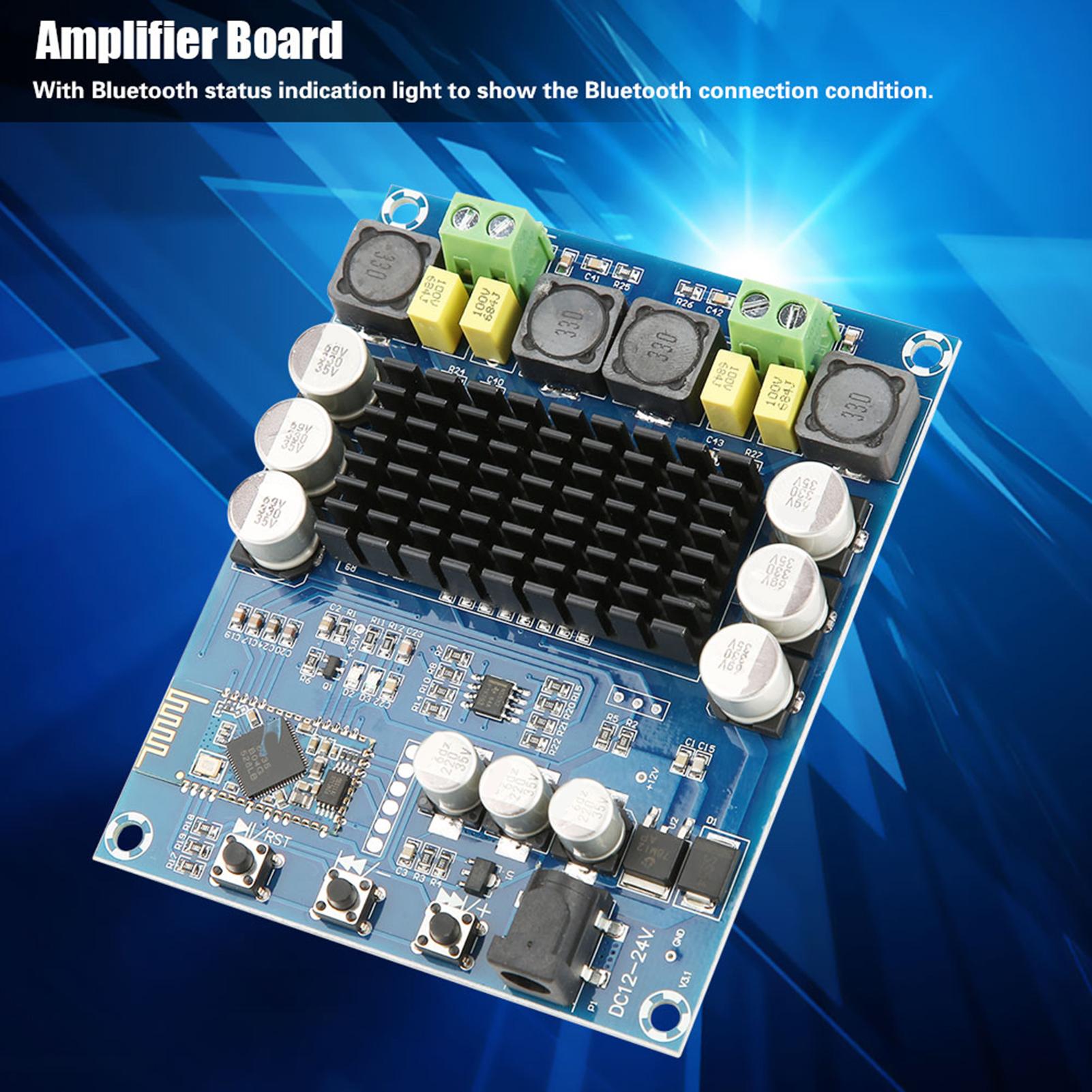 

TPA3116D2 120W+120W Dual Channel Bluetooth Digital Audio Power Amplifier Board