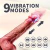8.27" Waterproof Liquid Silicone Dildo with 10 Vibrations,360° Rotation,Heating,Remote Control,Rechargeable - for G-Spot Stimulation,Couples,and Gifts
