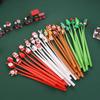 5Pcs Christmas Series Shake Pen 0.5Mm Neutral Pen Creative Cute Gel Pen Student Prizes Stationery School Office Supplies Gift