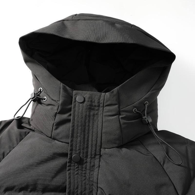 % Down New National Standard White Duck Down Jacket Men and Women Winter Loose Pie Overcome Thickened Hooded Jacket Men