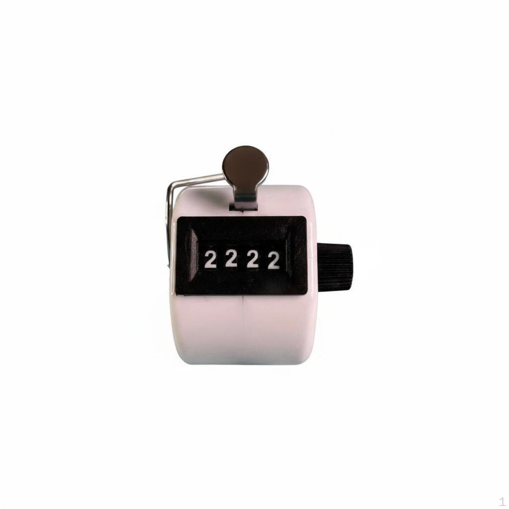 Mechanical Hand Tally Counter No Required 4Digit Easy OneHanded Use Number