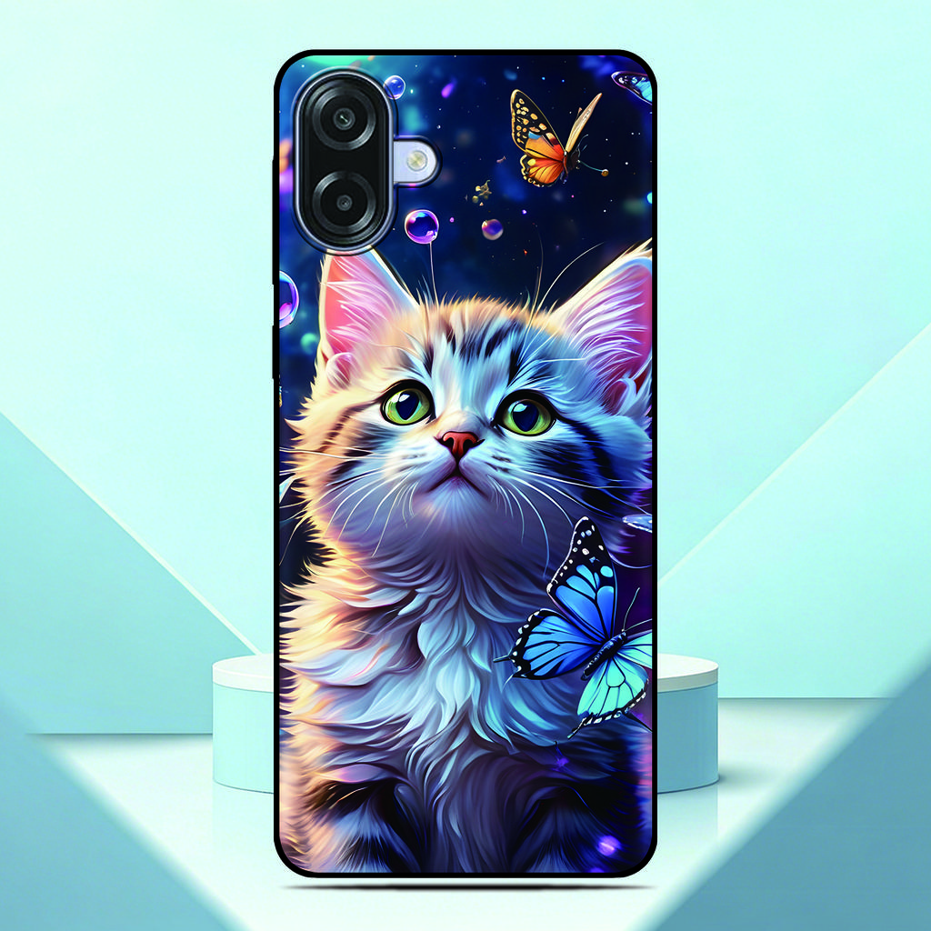 Lovely Kitten Anime Phone Case For OPPO A6T A6x A6 A5 Pro A5x A3 A3X A17 A17K 4G A78 A58 A54 A76 A57 A57s A2x Custom Photo Cover