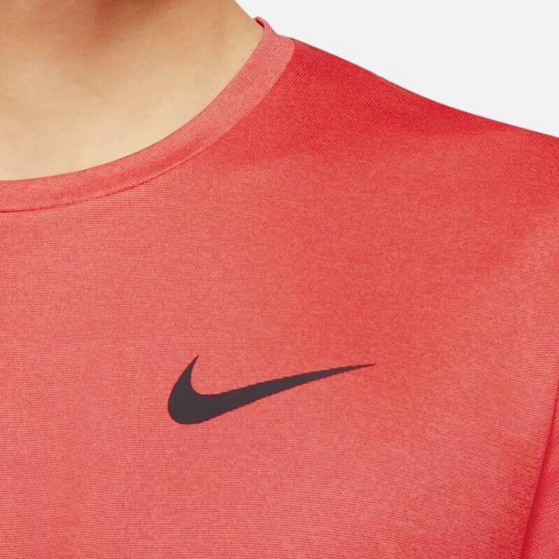 Nike Logo Print Round Neck Pullover Short Sleeve T-Shirt Men Tops Red CZ1182-673