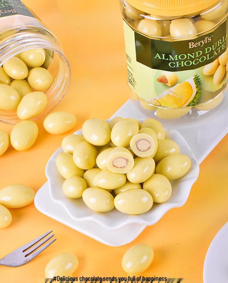 Malaysian Durian & Grape Almond-Filled Chocolate Jar