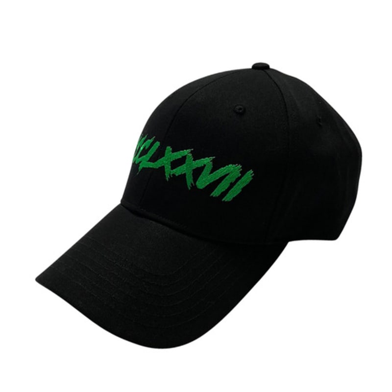 

377PLACE ROMA NUMBER cap black/GREEN / OVER FIT FREE